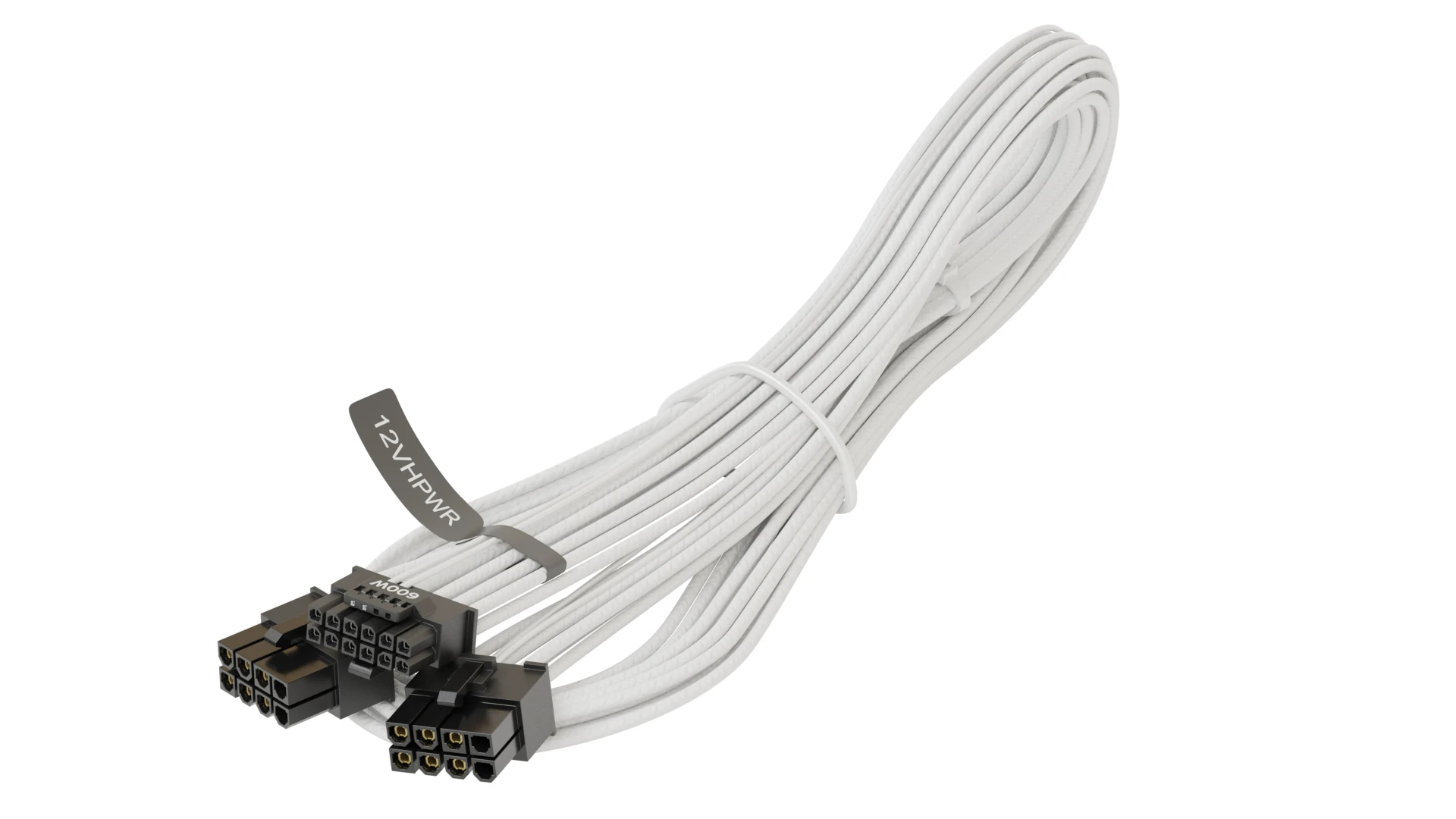 Модулен кабел Seasonic Modding Cable 600W White - PCIe 5.0 12VHPWR - SS-2X8P-12VHPWR-600