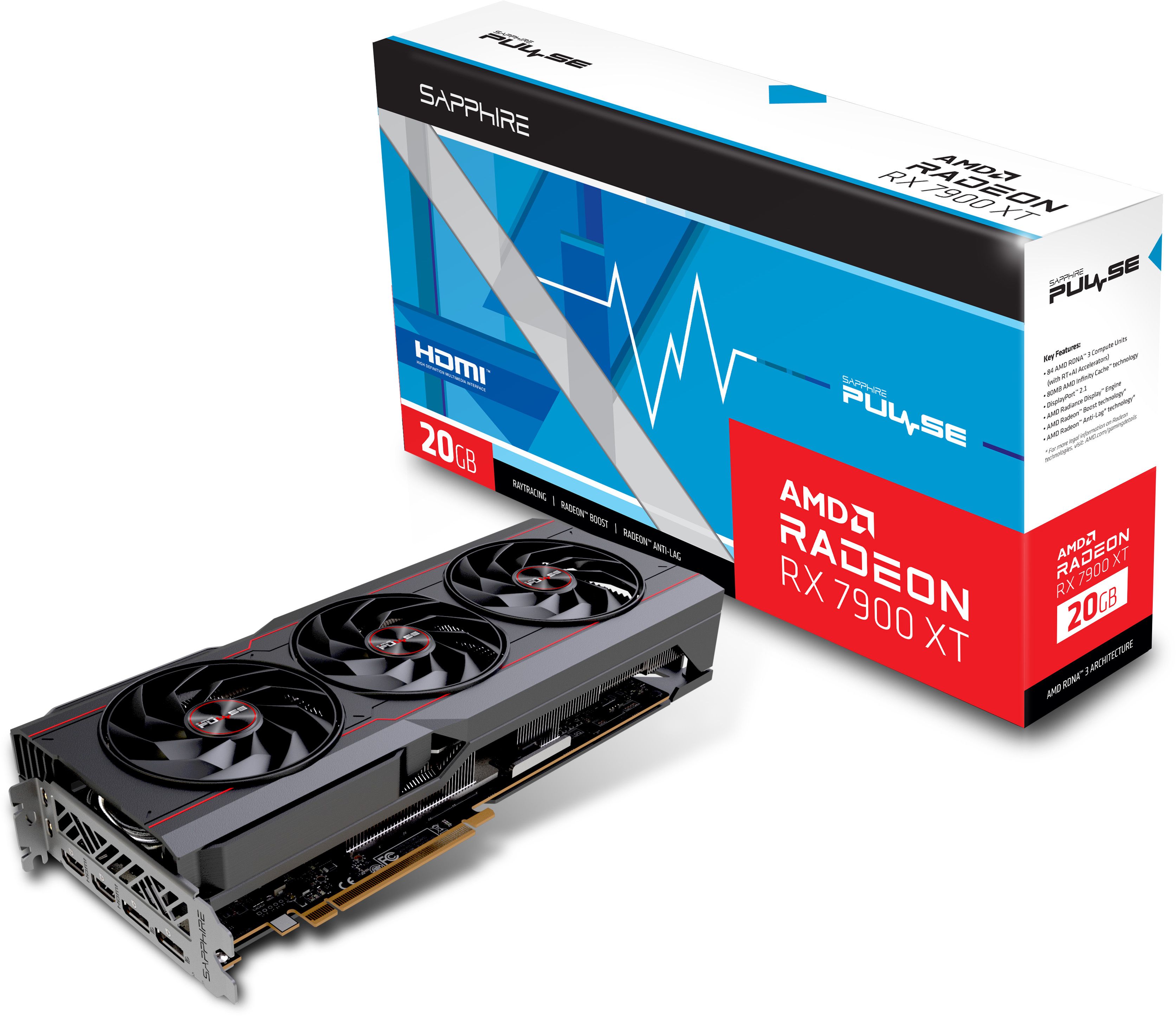 Видео карта Sapphire Pulse Radeon RX 7900 XT GAMING 20GB GDDR6 - 11323-02-20G