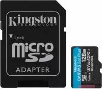 Карта памет Kingston 128GB Canvas Go Plus 170R microSDXC Card V30 + ADP - SDCG3/128GB