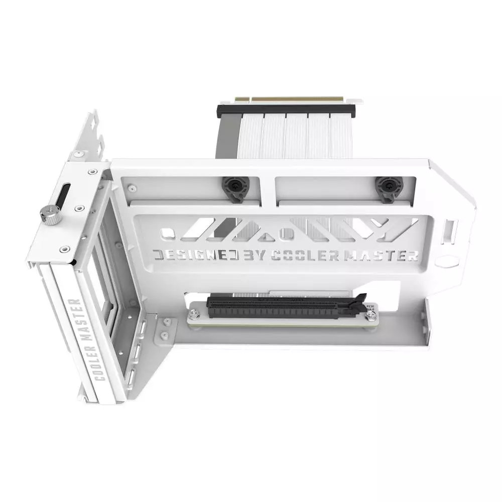 Холдер Cooler Master GPU holder V3, Кабел за вертикален монтаж на видео карта, Бял