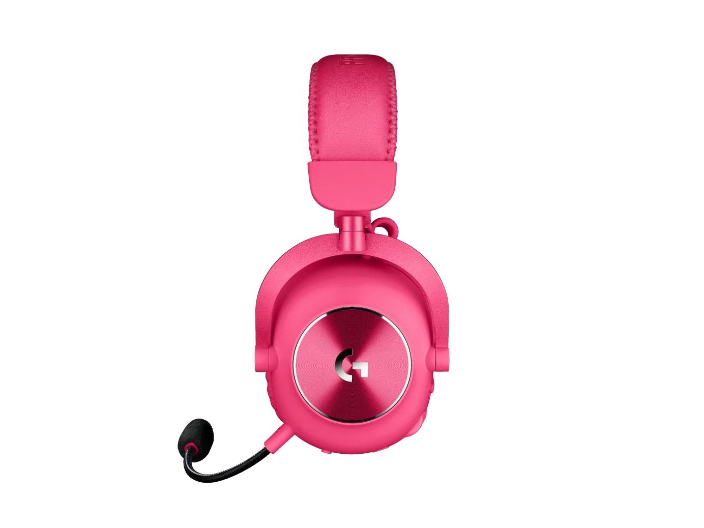 Безжични Геймърски слушалки Logitech PRO X 2 Magenta - 981-001275
