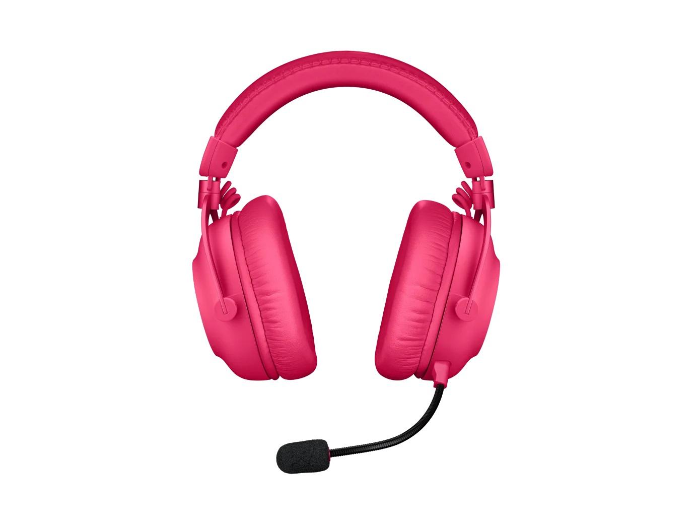 Безжични Геймърски слушалки Logitech PRO X 2 Magenta - 981-001275