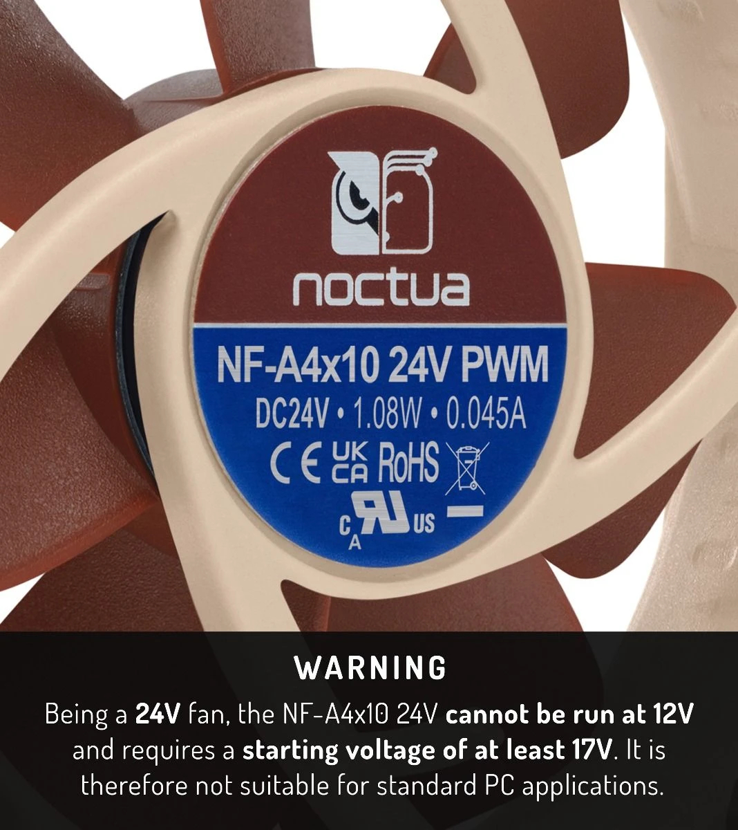 Вентилатор Noctua NF-A4x10-24V-PWM 40x40x10mm 24V
