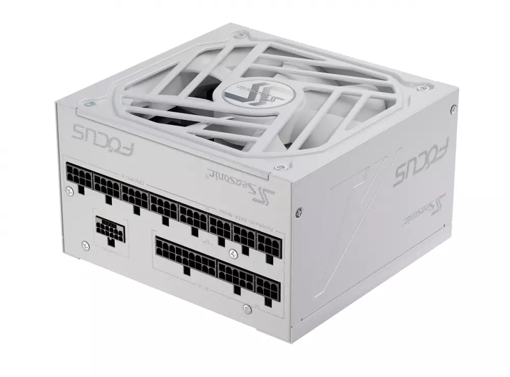 Alimentation SEASONIC FOCUS GX-850 850W White 80 Plus Gold PCIe 5.0, Fully Modular - SSR-850FX3-W