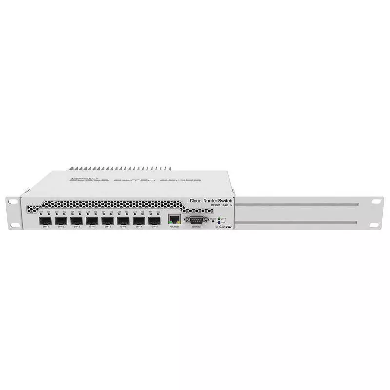 Суич MikroTik CRS309-1G-8S+IN, LAN 1 x Gigabit Ethernet ports, 8 x SFP+ 10Gbps, PoE in