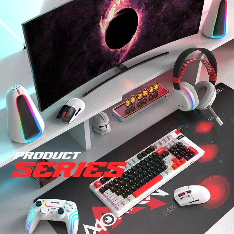 Безжични геймърски слушалки Marvo Monka Echo HG9069W - Bluetooth, 2.4G