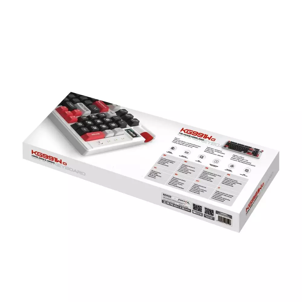 Геймърска клавиатура Marvo Wireless Gaming Mechanical keyboard Monka Storm KG991W - Bluetooth 5.0, 97 keys
