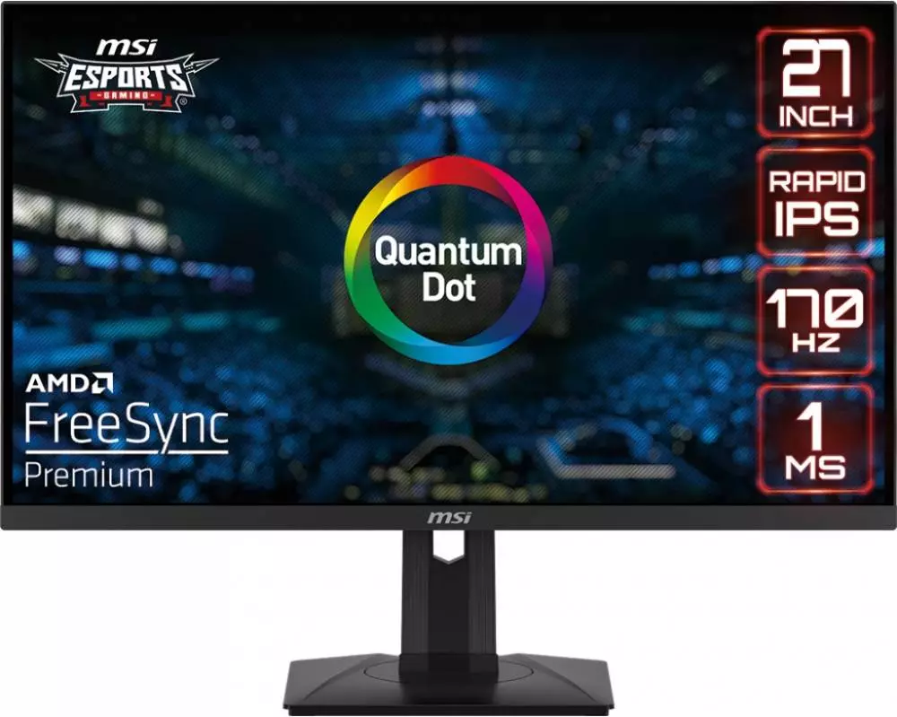 Монитор MSI G274QPF GAMING, 27", IPS, QHD 2560x1440, 170Hz, 1ms, HDR, AMD FreeSync Premium 