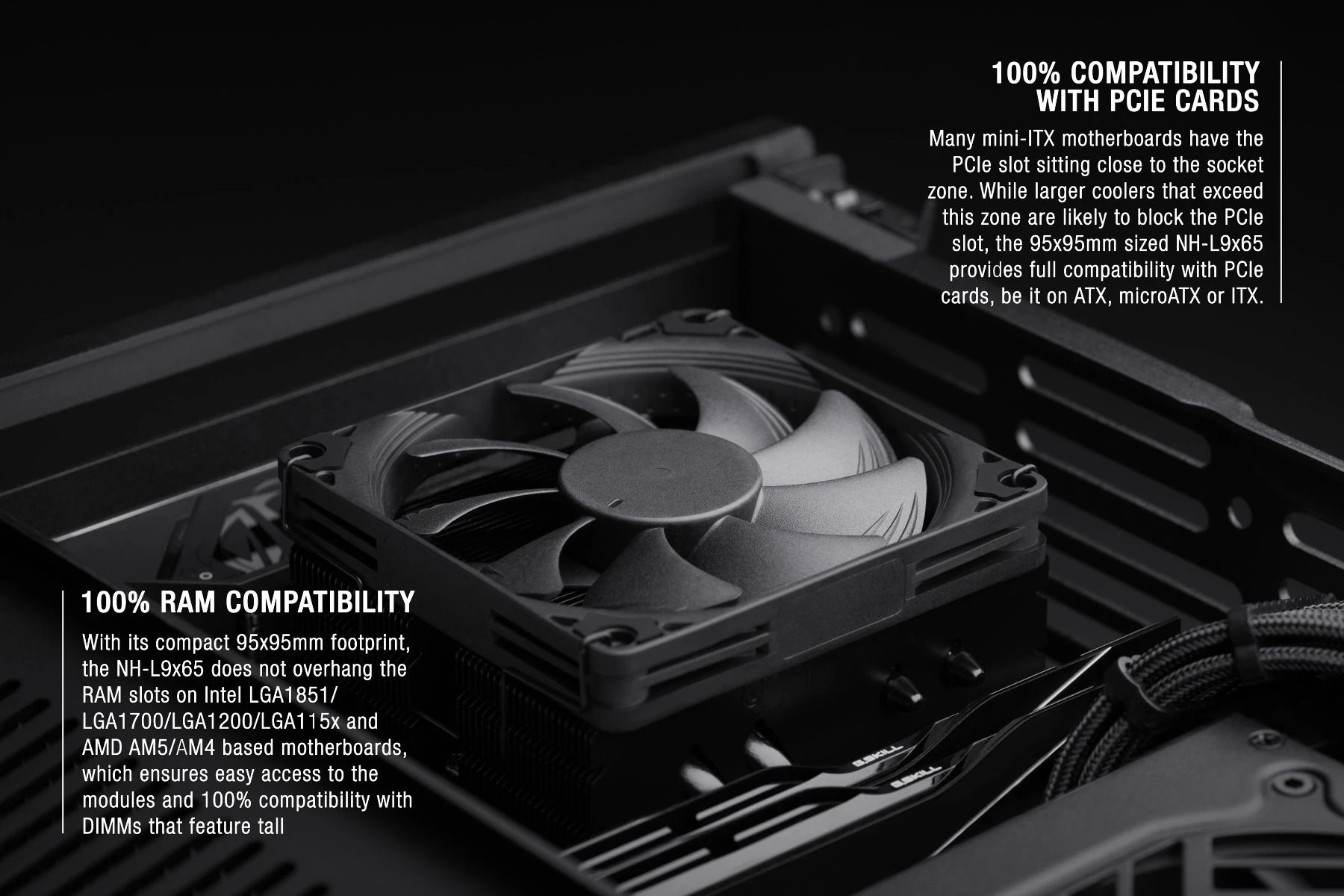 Охладител за процесор Noctua NH-L9x65 Chromax.black CPU Cooler - NH-L9x65.CH.BK