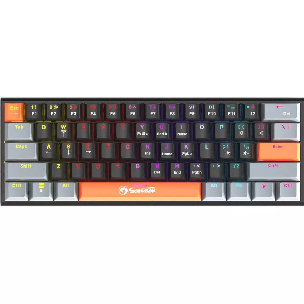 Геймърска механична клавиатура Marvo KG903 TKL