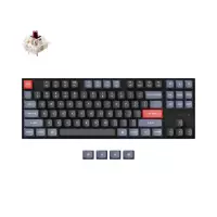 Геймърска механична клавиатура Keychron K8 Pro QMK/VIA TKL Gateron G Pro Brown HS Switch RGB Backlight Plastic Frame