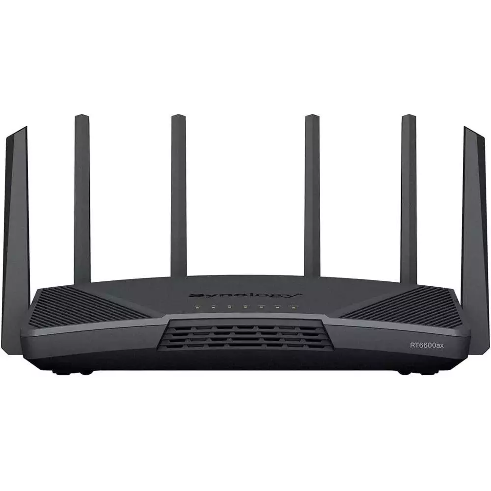 Безжичен рутер Synology RT6600AX, 6600Mbps, 2.4GHz - 600Mbps/ 5GHz - 4800Mbps/ 5GHz - 1200Mbps