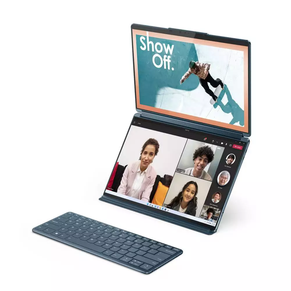 Λάπτοπ Lenovo YOGA BOOK 9 - 82YQ0034RM 2 x 13.3'' Intel Core i7-1355U (1.2/5.5GHz, 12M), Intel Iris Xe Graphics, 16 GB, 1 TB SSD