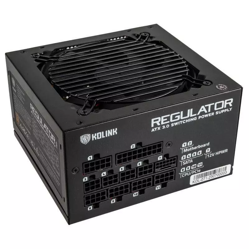 Захранване Kolink Regulator 750W 80 Plus Gold, Fully Modular, ATX 3.0, PCIe 5.0