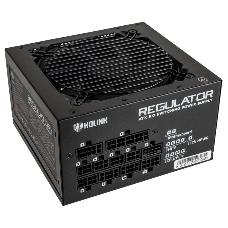 Захранване Kolink Regulator 750W 80 Plus Gold, Fully Modular, ATX 3.0, PCIe 5.0