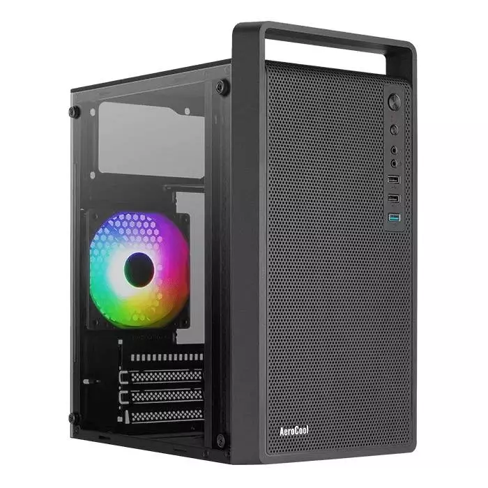 Кутия AeroCool CS-109-G-BK-v1 Case mATX FRGB Tempered Glass
