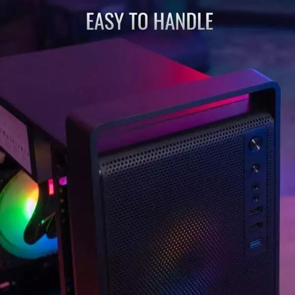 Кутия AeroCool CS-109-G-BK-v1 Case mATX FRGB Tempered Glass