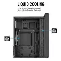 Кутия AeroCool CS-109-G-BK-v1 Case mATX FRGB Tempered Glass