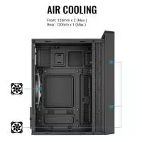 Кутия AeroCool CS-109-G-BK-v1 Case mATX FRGB Tempered Glass