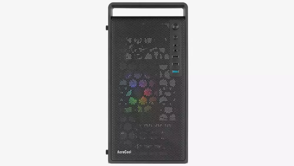 Кутия AeroCool CS-109-G-BK-v1 Case mATX FRGB Tempered Glass