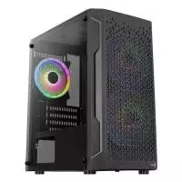 Кутия AeroCool Trinity Mini-G-BK-v3 Case mATX, 3 fans included, Tempered Glass