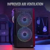 Кутия AeroCool Trinity Mini-G-BK-v3 Case mATX, 3 fans included, Tempered Glass