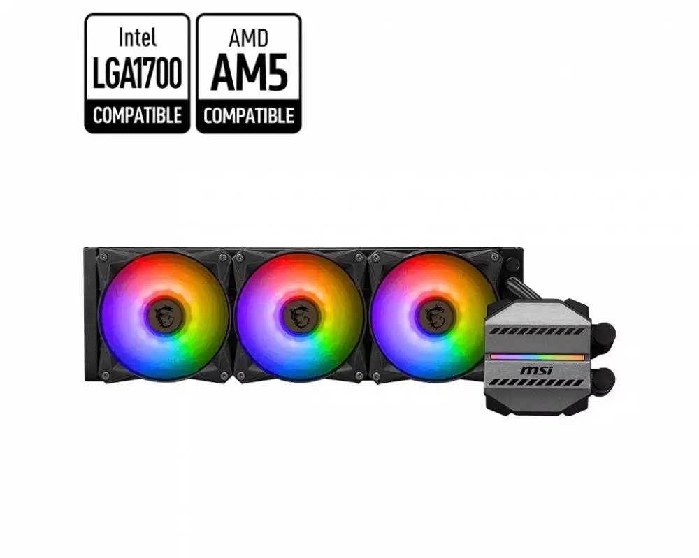 Водно охлаждане за процесор MSI MAG CORELIQUID M360 ARGB 360mm - 306-7ZW4R24-813