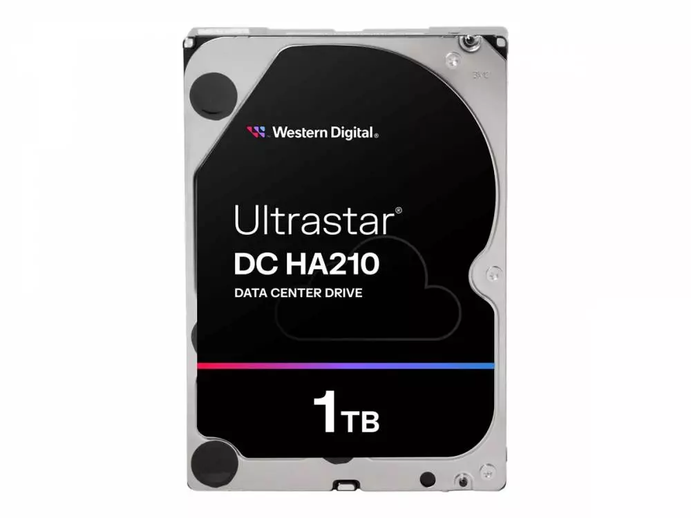 Твърд диск WD Ultrastar DC HA210, 1TB, 3.5", 128MB, 7200RPM SATA ULTRA 512N SE - 1W10001