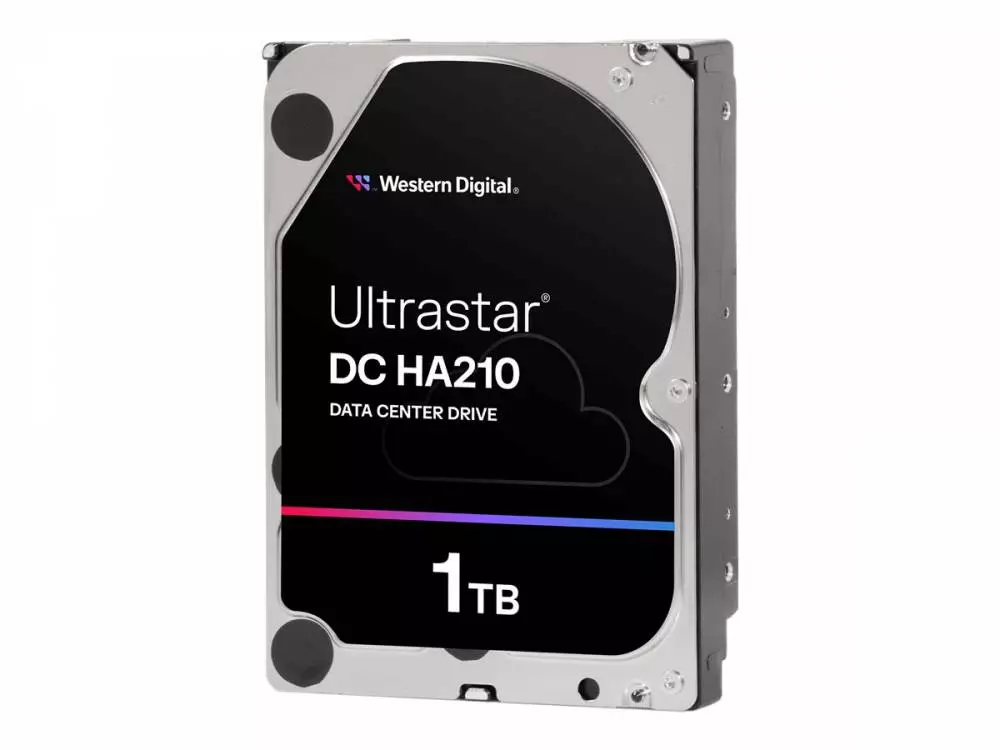Твърд диск WD Ultrastar DC HA210, 1TB, 3.5", 128MB, 7200RPM SATA ULTRA 512N SE - 1W10001 