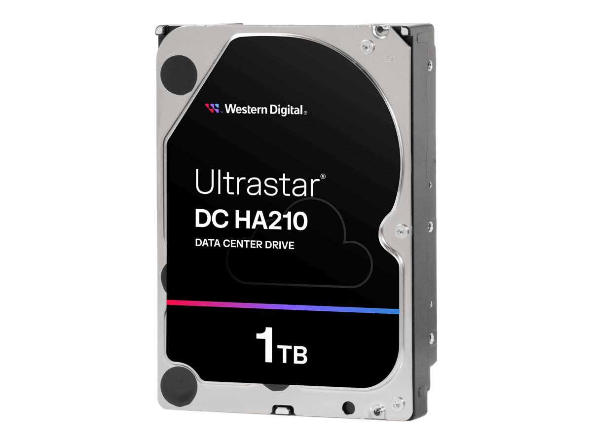 Твърд диск WD Ultrastar DC HA210, 1TB, 3.5", 128MB, 7200RPM SATA ULTRA 512N SE - 1W10001 