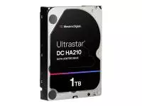 Твърд диск WD Ultrastar DC HA210, 1TB, 3.5", 128MB, 7200RPM SATA ULTRA 512N SE - 1W10001 