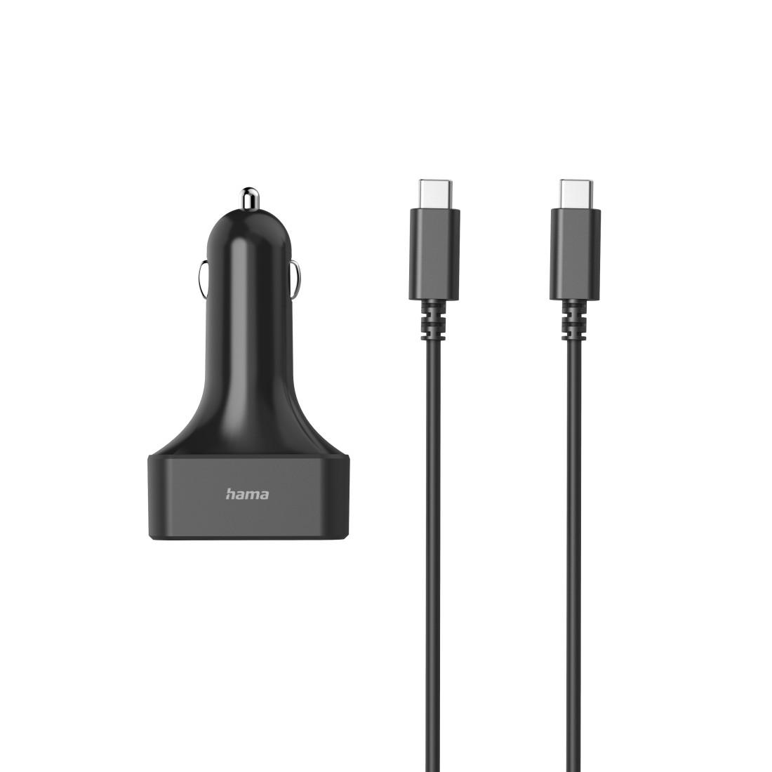 HAMA Универсално USB-C захранване за лаптоп за кола, (PD), 5-20 V/65 W