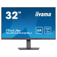 Монитор IIYAMA XUB3294QSU-B1, 31.5", VA, WQHD 2560x1440, 75Hz, 4ms, HDMI, DP, USB