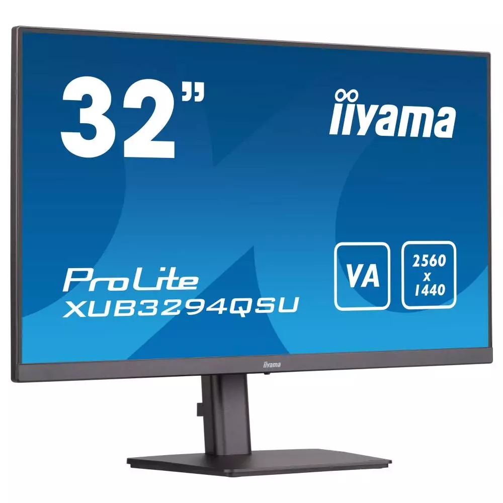 Монитор IIYAMA XUB3294QSU-B1, 31.5", VA, WQHD 2560x1440, 75Hz, 4ms, HDMI, DP, USB
