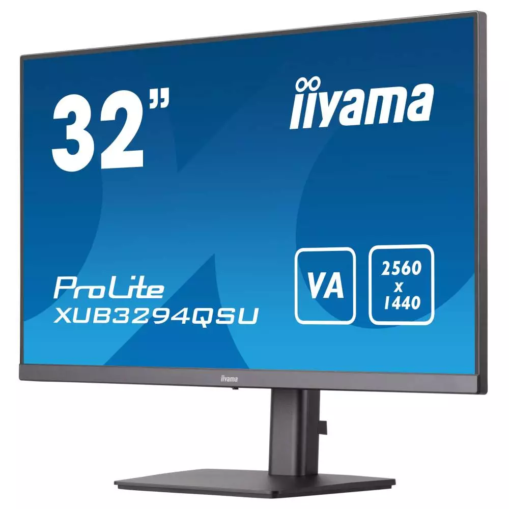 Монитор IIYAMA XUB3294QSU-B1, 31.5", VA, WQHD 2560x1440, 75Hz, 4ms, HDMI, DP, USB