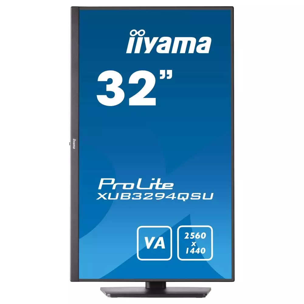 Монитор IIYAMA XUB3294QSU-B1, 31.5", VA, WQHD 2560x1440, 75Hz, 4ms, HDMI, DP, USB