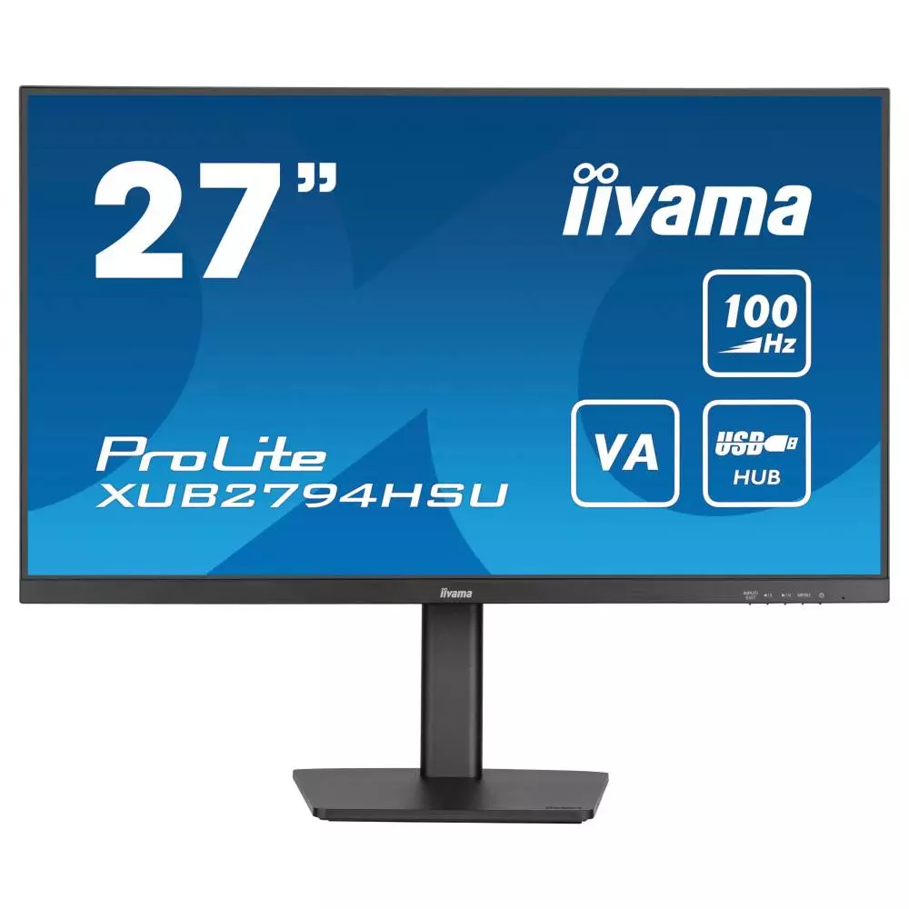 Монитор IIYAMA XUB2794HSU-B6, 27", VA, FHD 1920x1080, 100Hz, 1ms, USB, AMD FreeSync