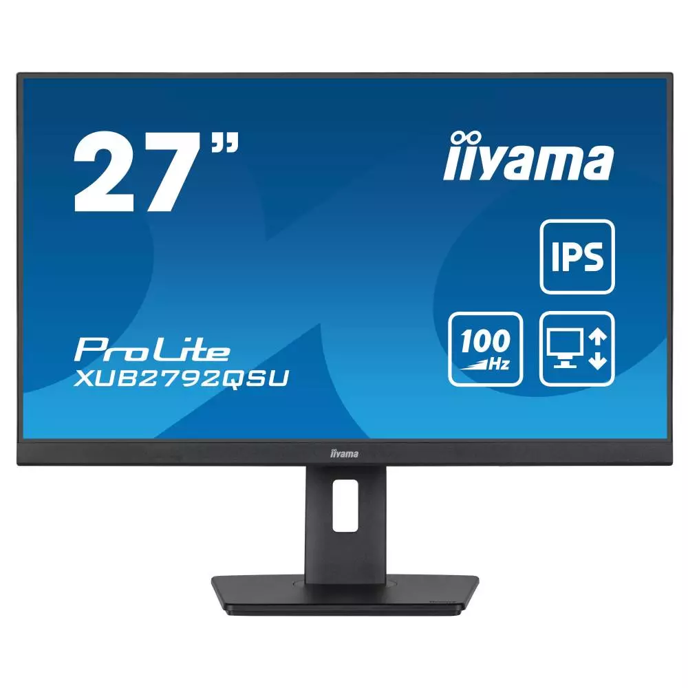 Монитор IIYAMA XUB2792QSU-B6, 27", IPS, WQHD 2560x1440, 100Hz, 0.4ms, AMD FreeSync