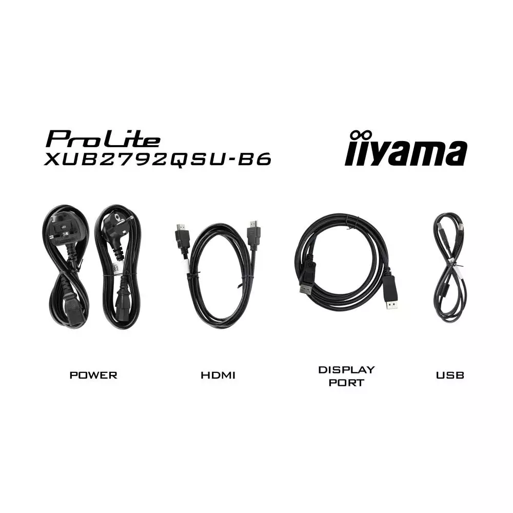 Монитор IIYAMA XUB2792QSU-B6, 27", IPS, WQHD 2560x1440, 100Hz, 0.4ms, AMD FreeSync