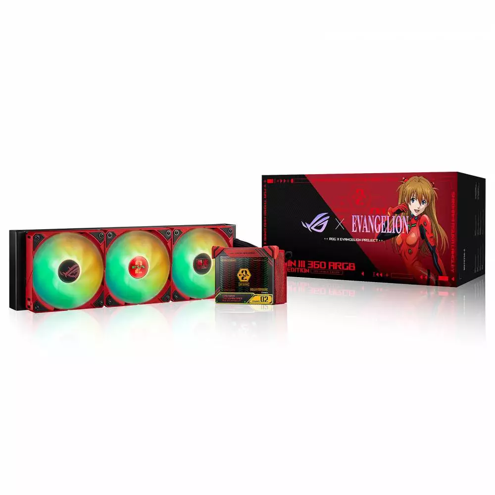 Воден охладител за процесор ASUS ROG Ryujin III 360 ARGB EVA-02 Edition AIO liquid CPU Cooler