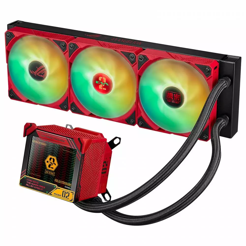 Воден охладител за процесор ASUS ROG Ryujin III 360 ARGB EVA-02 Edition AIO liquid CPU Cooler