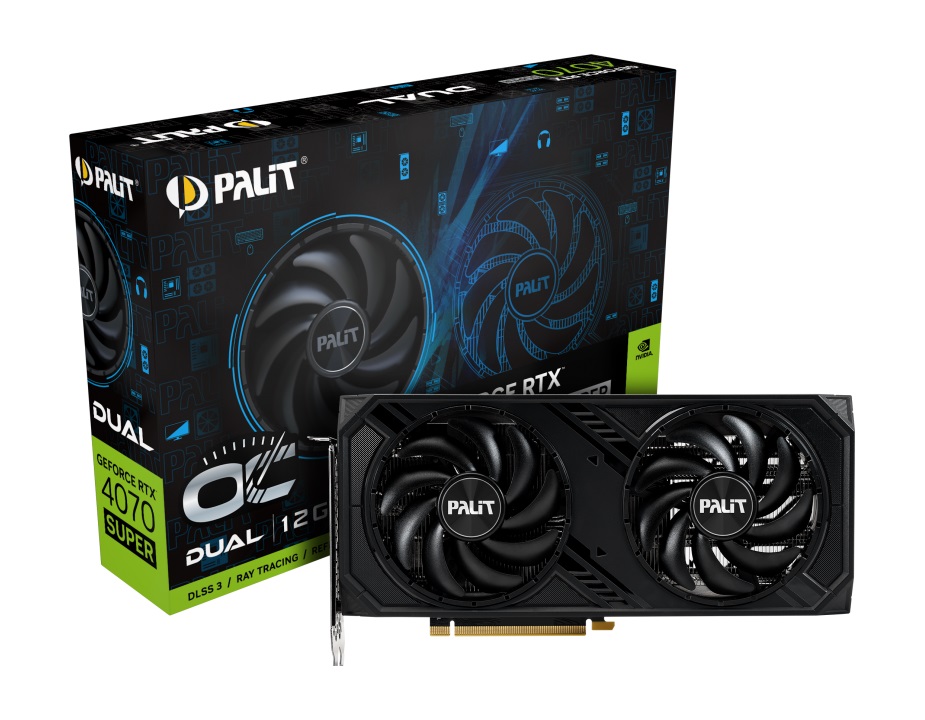 Видео карта Palit GeForce RTX 4070 Super Dual OC 12GB GDDR6X