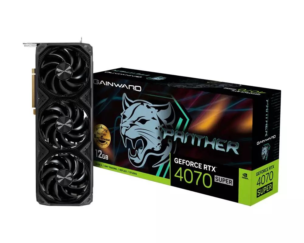Видео карта Gainward GeForce RTX 4070 Super Panther OC 12GB GDDR6X