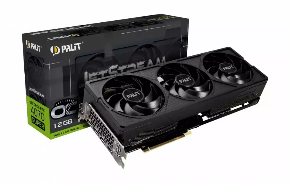 Видео карта Palit GeForce RTX 4070 Super JetStream OC 12GB GDDR6X