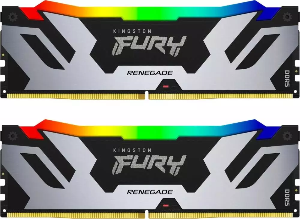 Памет Kingston Fury Renegade RGB 96GB (2x48GB) DDR5 6000MHz CL32 - KF560C32RSAK2-96