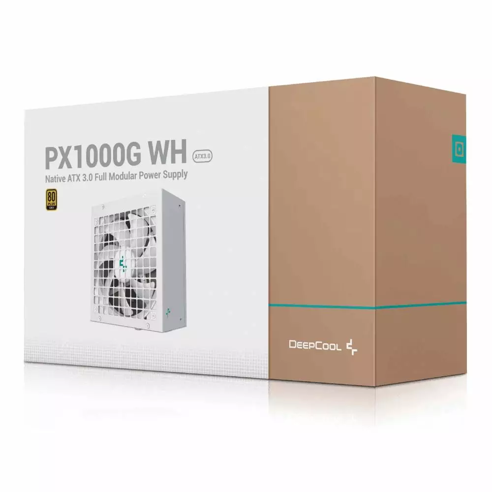 Захранване DeepCool PX1000-G 1000W 60 Plus Gold ATX 3.0 PCIe Gen5 PSU White