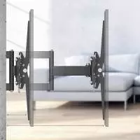 Стенна стойка за TV Hama FULLMOTION, 165 см (65"), ножични рамена, черна