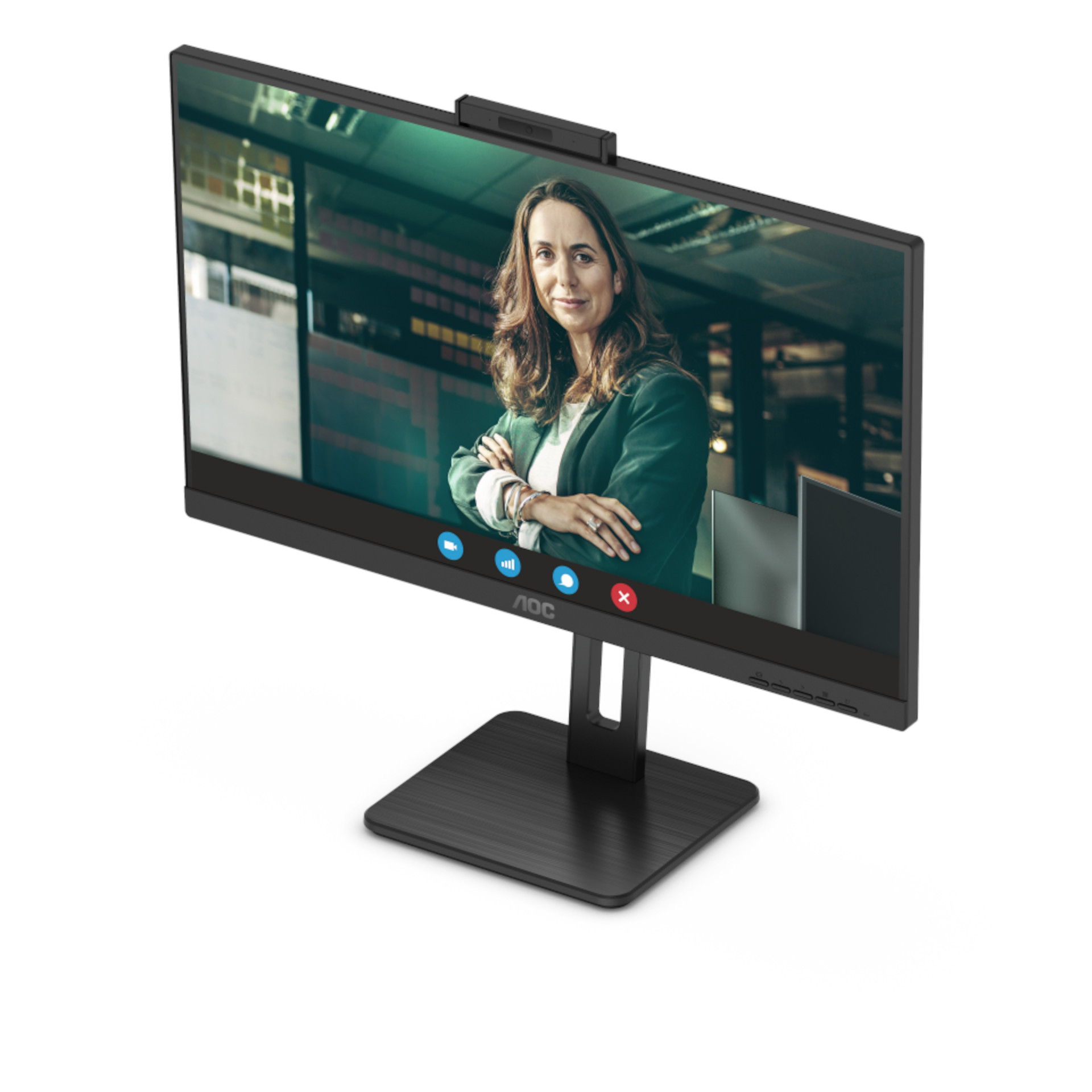 Монитор AOC Q27P3CW, 27", IPS, WQHD 2560x1440, 75Hz, 4ms, HDMI, DP, USB Type-C, LAN 