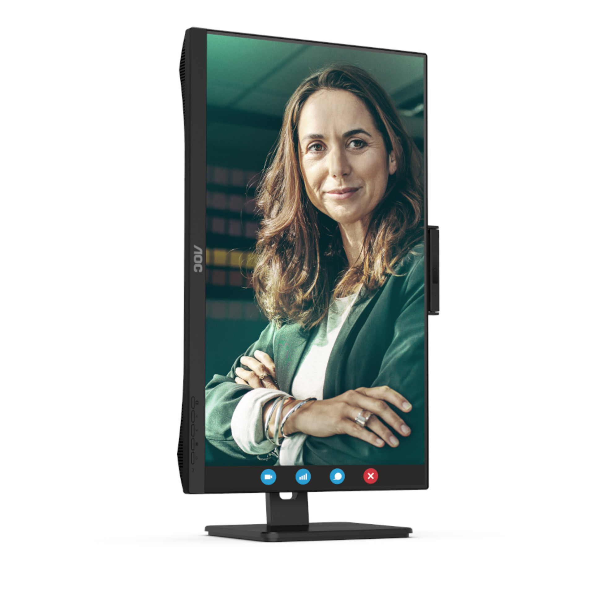 Монитор AOC Q27P3CW, 27", IPS, WQHD 2560x1440, 75Hz, 4ms, HDMI, DP, USB Type-C, LAN 