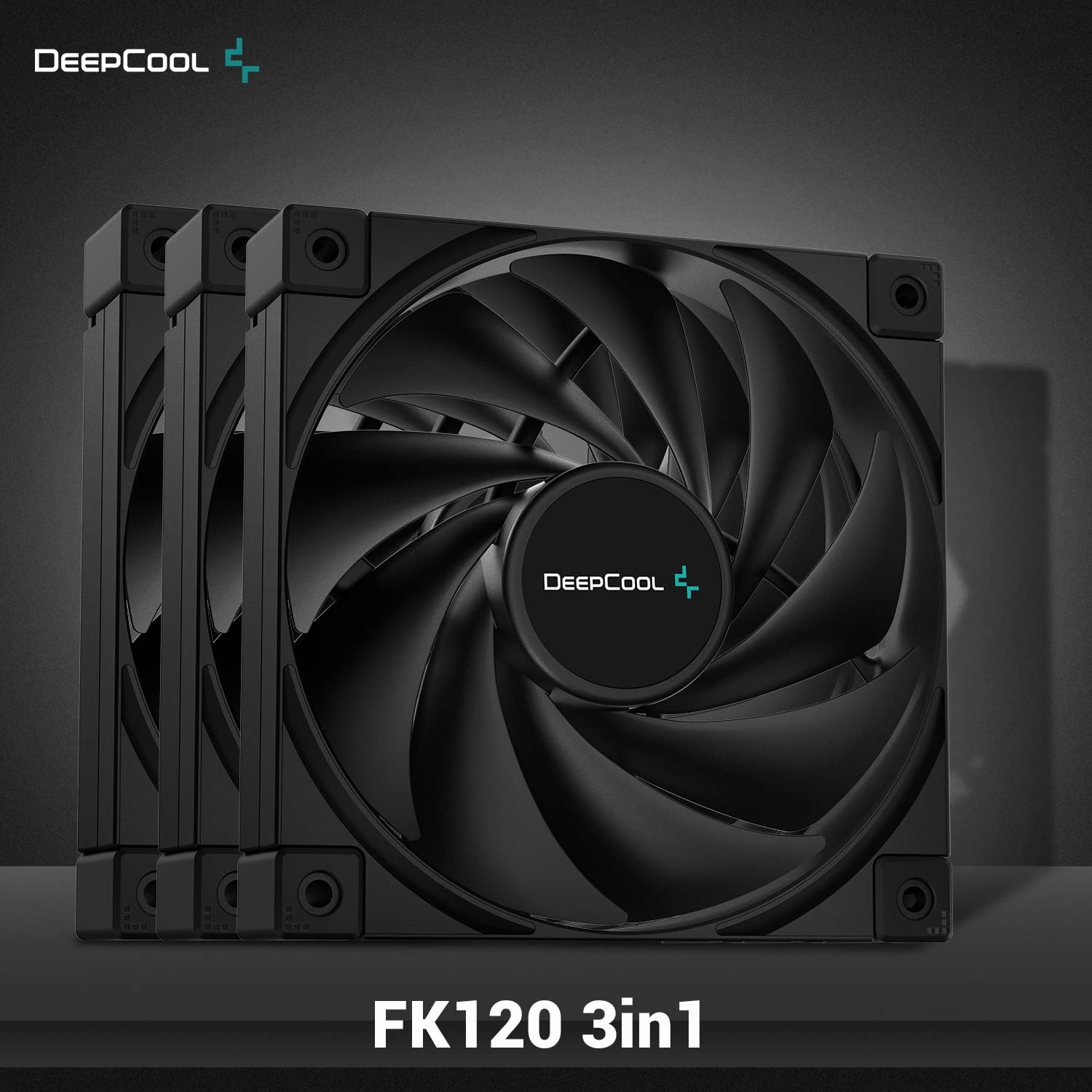Ventilateurs DeepCool FK120 3IN1 120mm Noir 3 pièces dans le paquet